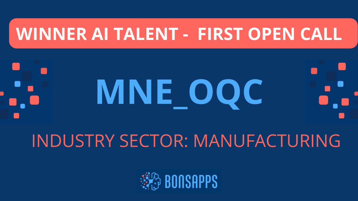BonsAPPs (@bonsapps) on Twitter photo Introducing MNE_OQC - Innovators from Montenegro aiming to revolutionize Manufacturing with high-speed defect detection using deep learning methodologies. 🌐
💡 Explore the potential oil the winner projects: bonsapps.eu/2022/04/25/mee…
<a href="/Univerzitet_CG/">Univerzitet CG</a> Introducing MNE_OQC - Innovators from Montenegro aiming to revolutionize Manufacturing with high-speed defect detection using deep learning methodologies. 🌐
💡 Explore the potential oil the winner projects: bonsapps.eu/2022/04/25/mee…
<a href="/Univerzitet_CG/">Univerzitet CG</a>