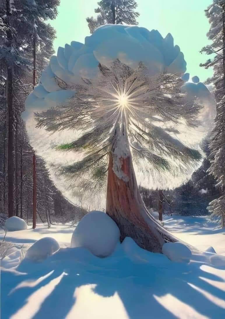 ❄🔆🌲Frozen tree 🌲🔆❄ 💫🌲💫Have a nice Day for all💫🌲💫