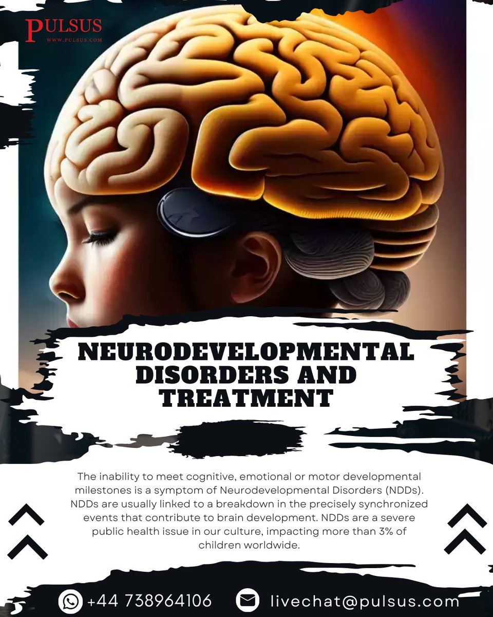 pulsus5's tweet image. Applied behavioural analysis (ABA), cognitive-behavioral treatment (CBT), speech therapy, and developmental therapy have all been demonstrated to help with ND symptoms.

#neurodevelopmentaldisorder #oriele #researchcilnical