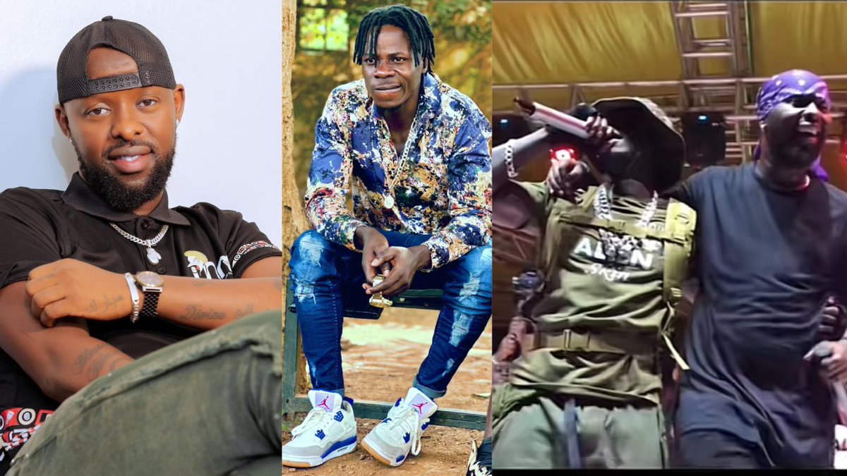mutasa_sumaya's tweet photo. Eddy Kenzo and Alien Skin share stage at ‘Tondeka e’Kiwatule concert,’ sting Bobi Wine. https://t.co/VOwCaM516J https://t.co/qJlVqqYeJ0