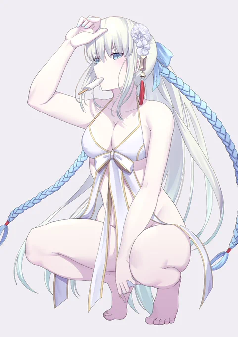 水妃モルガン今年の夏イベは最高でした #今年も残りわずかなので今年一番伸びた絵を貼る 