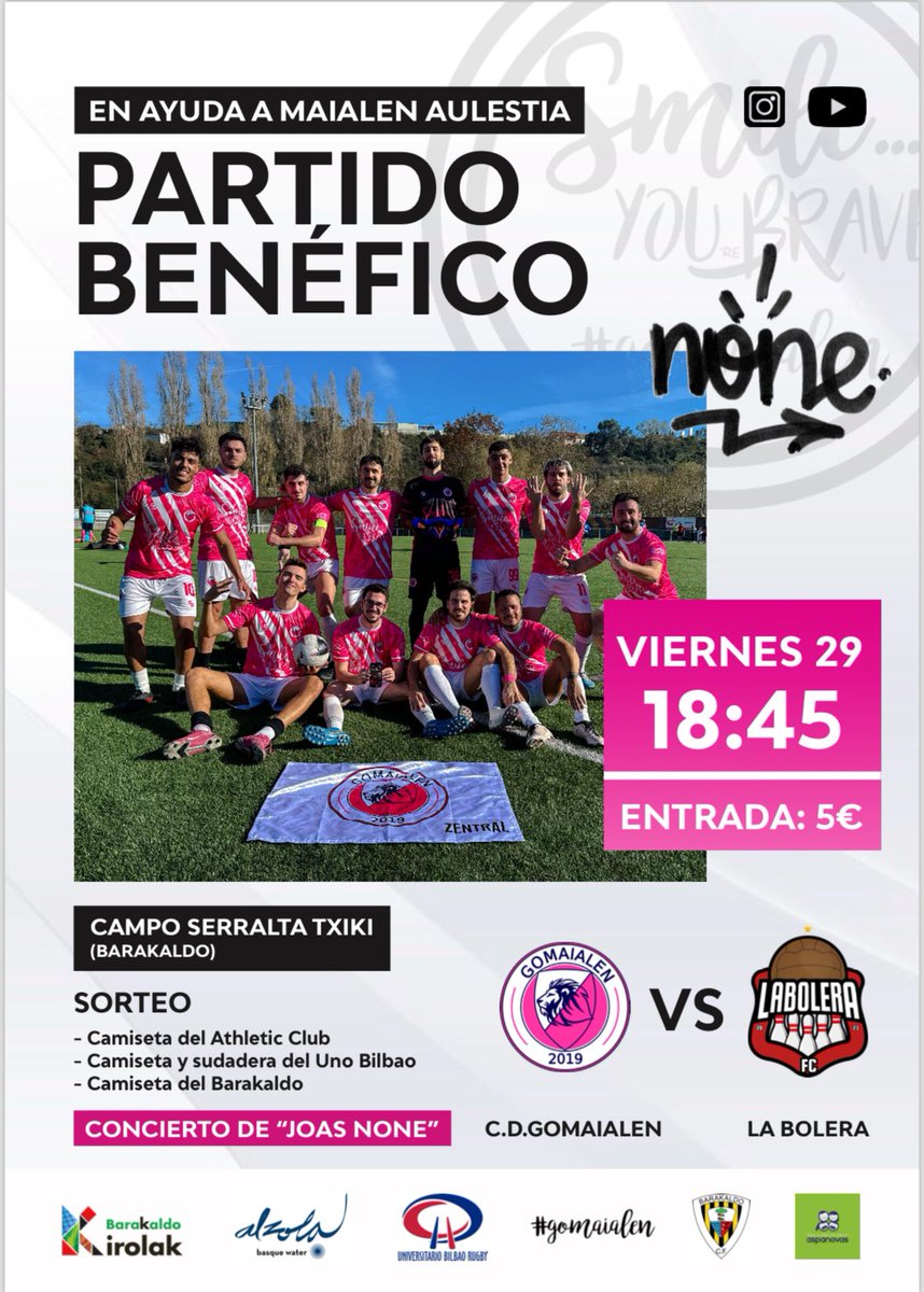 Ya está aquí el evento del año! 
<a href="/GoMaialen1/">@GoMaialen</a> <a href="/iker14066/">Iker</a> <a href="/aspanovas/">ASPANOVAS</a> <a href="/RadioNervion/">Radio Nervión 88.0</a> <a href="/BarakaldoCF/">Barakaldo C.F.</a> <a href="/barakaldodigita/">Barakaldo Digital</a>