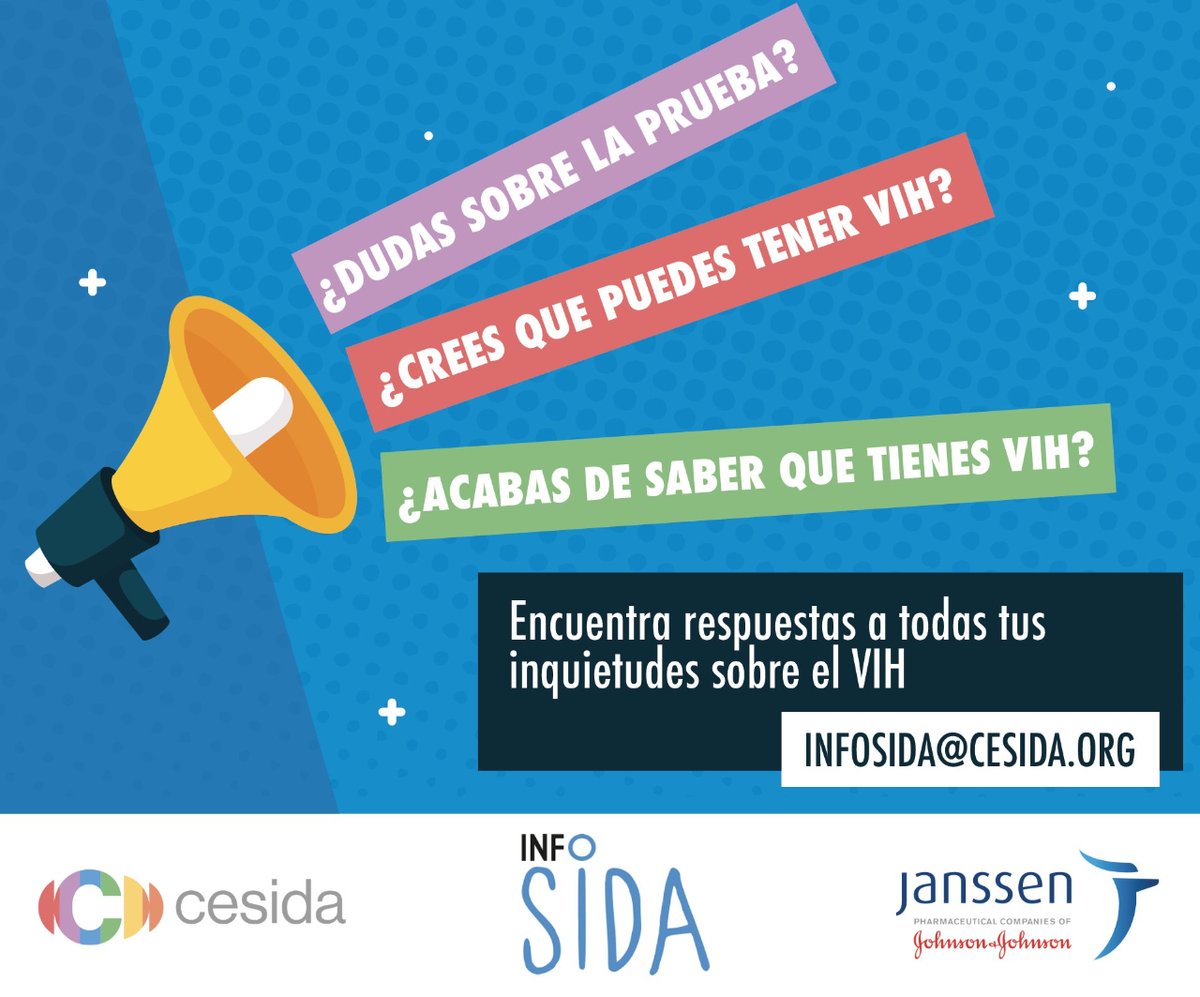 cesida_esp's tweet photo. 📢 ¿Te preocupa tu salud sexual? Nuestro servicio de consultas sobre el #VIH te brinda respuestas precisas y confidenciales.
¡Escríbenos! 👉infosida@cesida.org
#SaludSexual #ConsultaOnline #Infosida https://t.co/pM2iHtytG5