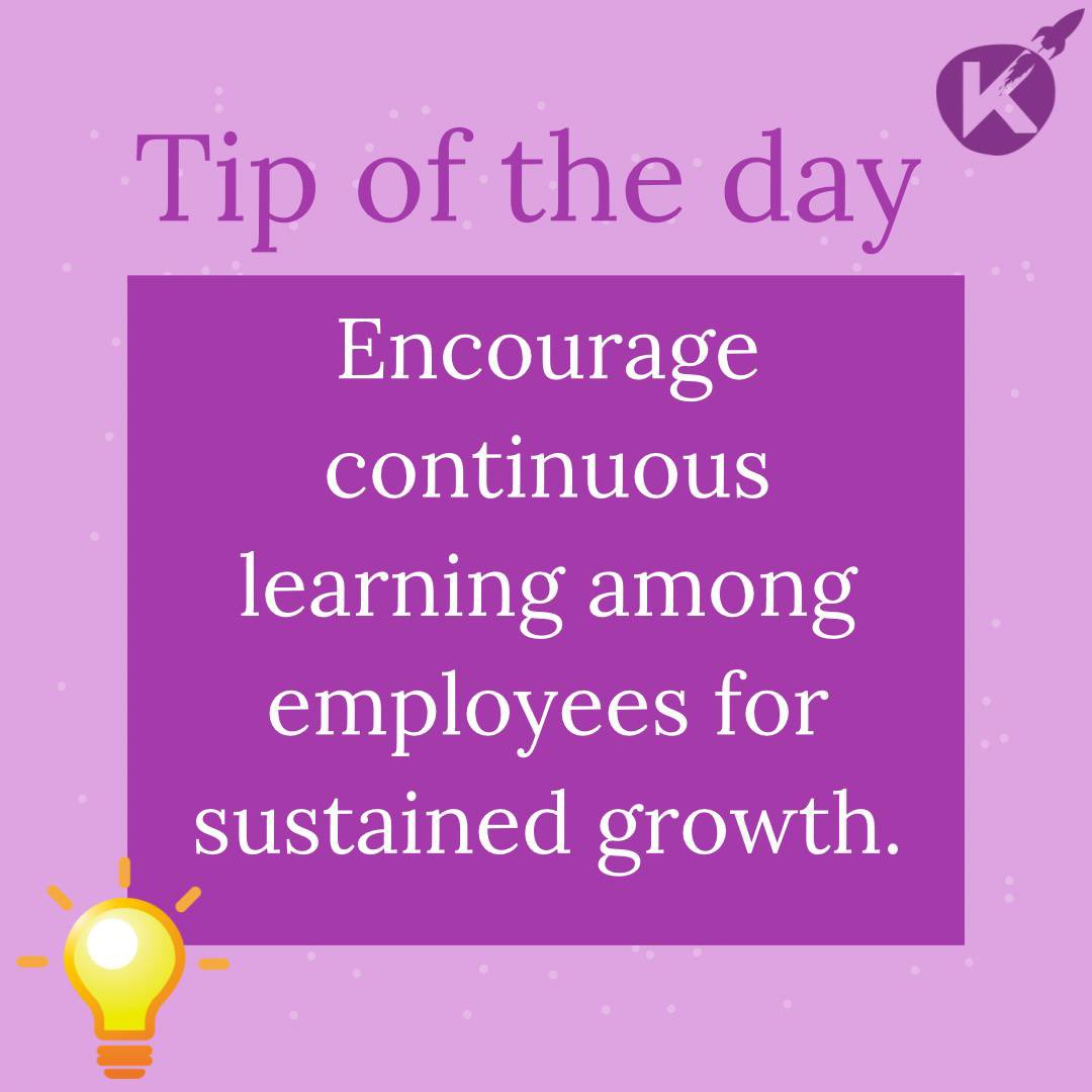 Karyarth_'s tweet photo. Fueling Success: Cultivate a culture of continuous learning within your team to ensure lasting prosperity.

#tip #tipoftheday #karyarth #zerocosthiring https://t.co/nFp44QRw2G