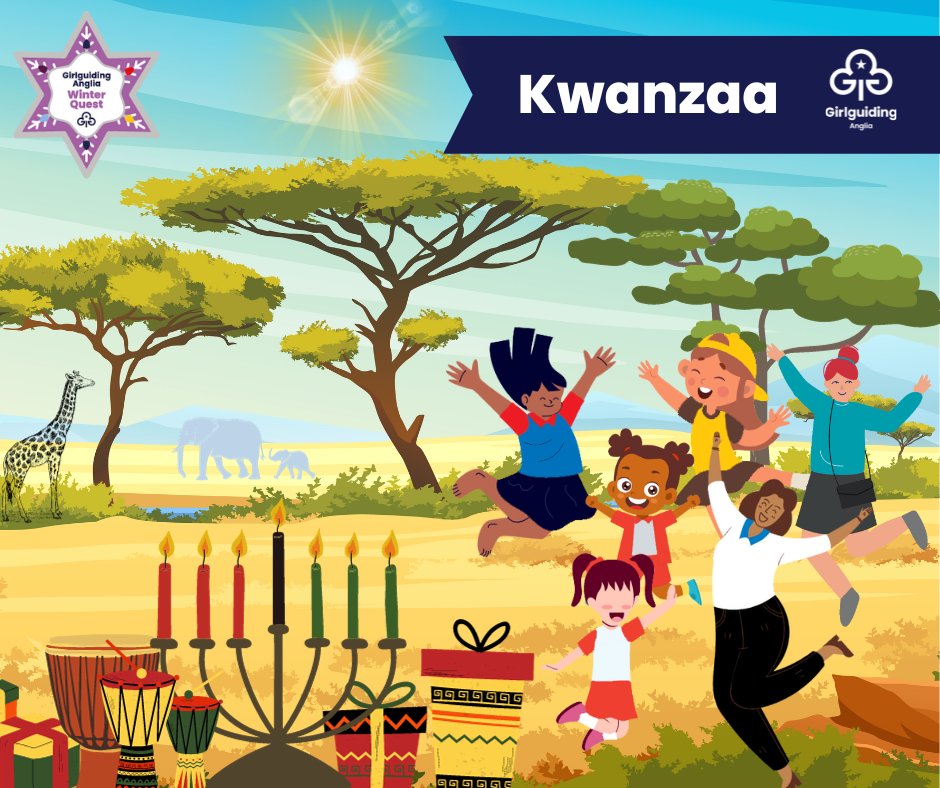 gguidinganglia's tweet photo. Today is the African celebration of #Kwanzaa! Why not take on the #WinterQuest and try the 'celebrating Kwanzaa' activity! #GetInvolved and find out more about how to earn your sparkly #badge at https://t.co/Jnjz4qirju ❄️ https://t.co/lSaTdVvRPN