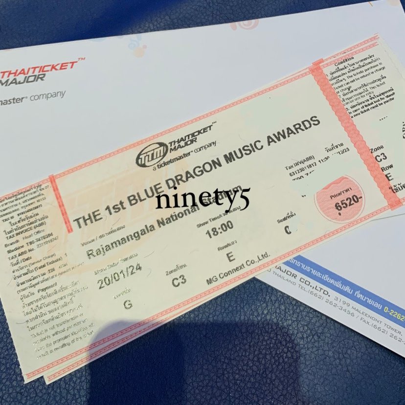 1010ninety5's tweet image. [HELP RT] Want To Sell / WTS 

🏟️The 1st blue dragon music awards
🎟️C3 - ROW E - SEAT 0* 
📌Not original price
💸F2F (near siam paragon)

#The1stBlueDragonMusicAwardsinBangkok
#BDMA #The1stBDMA