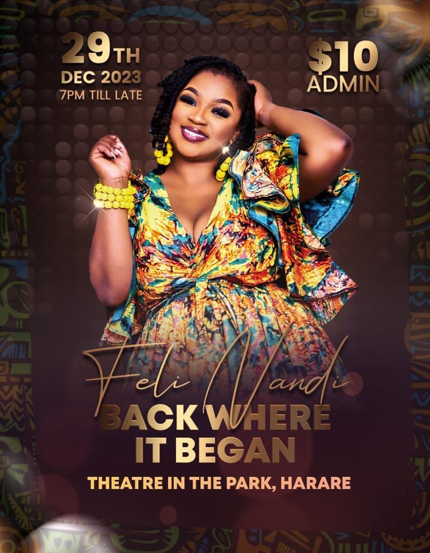 Let's sign off the year at our home, <a href="/TheatreHarare/">Theatre in the Park Harare</a> . This is where my <a href="/NandiFeli/">Feli Nandi</a> solo shows began 3 years ago. Come through and celebrate the journey we have walked so far. Date : Friday 29 December 2023 Venue: <a href="/TheatreHarare/">Theatre in the Park Harare</a> Time: 7PM the party starts  Happy Holidays!!!
