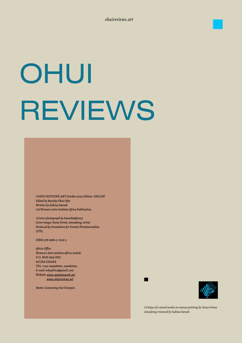 WomenArts's tweet photo. Ohui Reviews : Introducing , My True Self -Queen reviewed by Sabina Sarsah , Painting by Nana Frema Amoabeng. Click on the image to get a copy.
https://t.co/SRvr3o4s4F https://t.co/Qd9IziTiCF