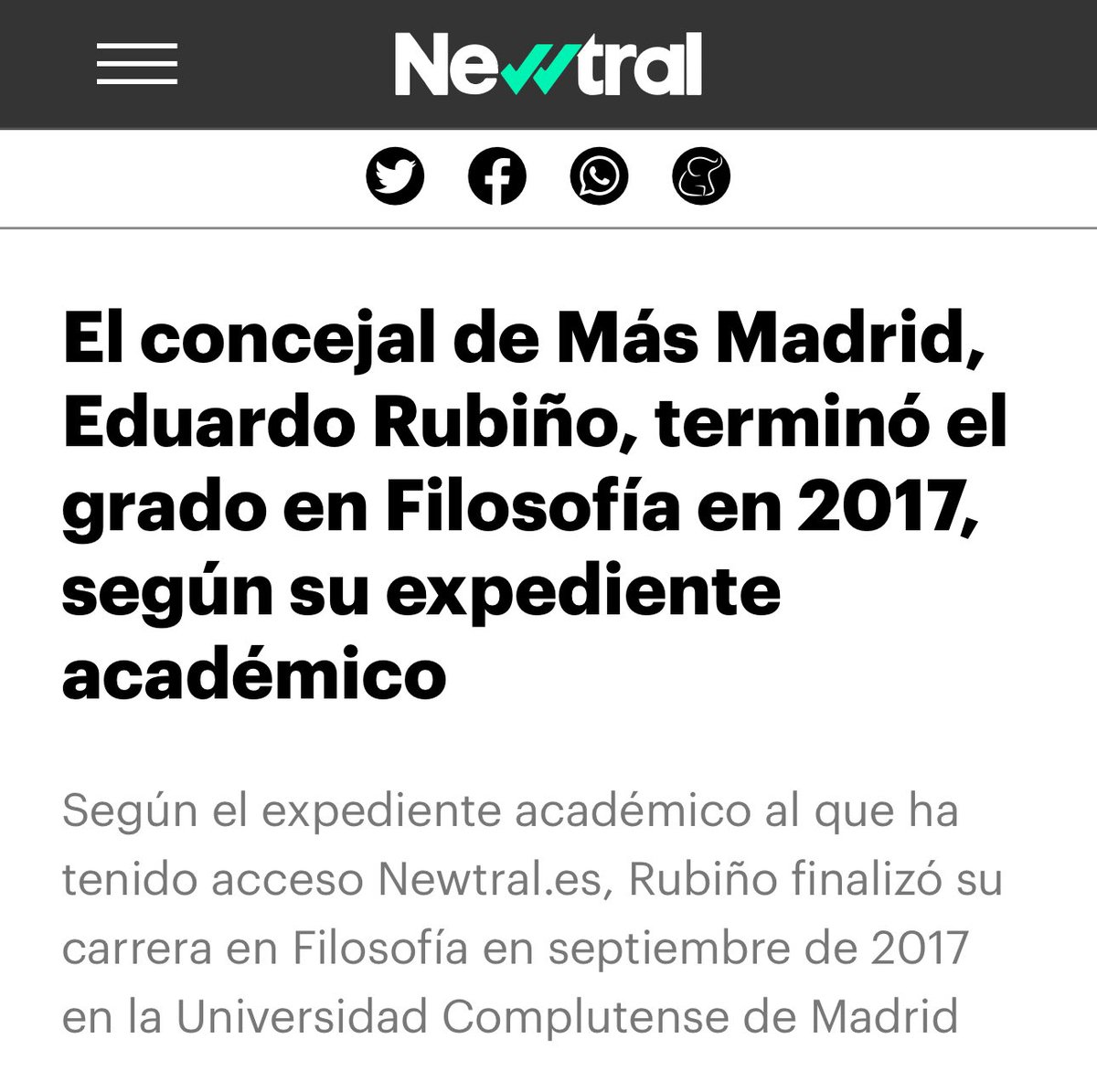 RubeusHagridES's tweet photo. Estamos todos de acuerdo con que Newtral está comprado???
Lo digo por lo poco que ha tardado en cambiar de opinión 🤷 https://t.co/GAN5OGyxqk
