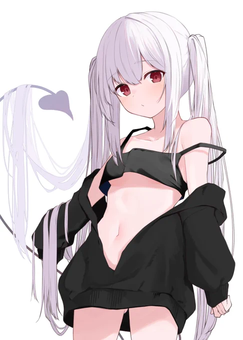 白髪ツインテあくまっこ 