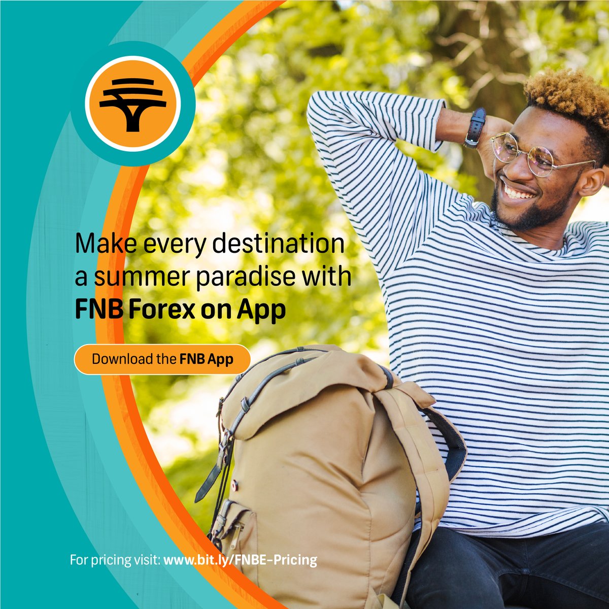FNBEswatini's tweet photo. FNB Forex on App makes international transactions so easy to let you enjoy your summer vacation anywhere in the world 🛫🌍 #FNBSummer #FNBForex https://t.co/d1mvNREScK
