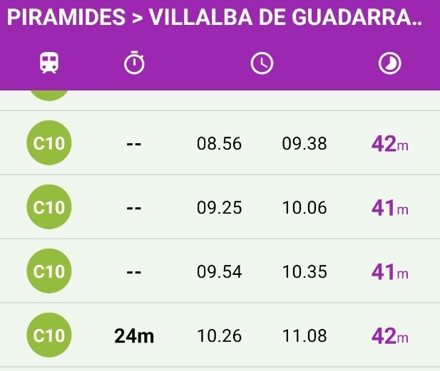 respconsumo's tweet photo. @CercaniasAvisos dónde está  el tren de las 9 54 que debía de pasar por Piramides a Torrelodones?? No ha pasado. https://t.co/Lpp0wqSssO