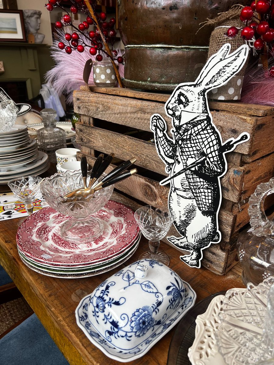 Open today, Thursday friday &amp; saturday.  Hope to see you…remember a rabbit is not just for Christmas. #holgate #york #vintage