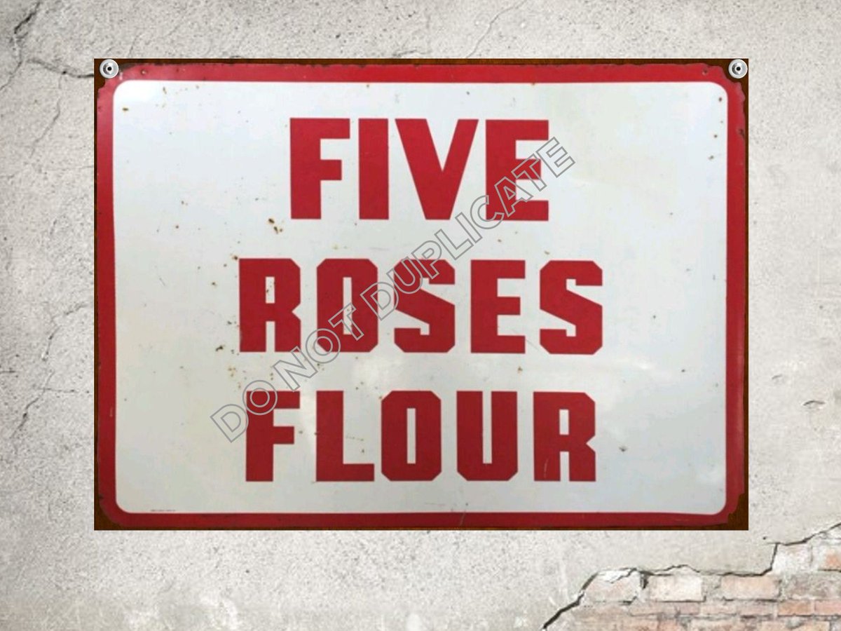 arlissbryant's tweet image. Vintage Style Five Roses Flour Sign Rustic Wall Decor tuppu.net/9d42081d #WainfleetTradingPost #Shopify #RusticWallDecor