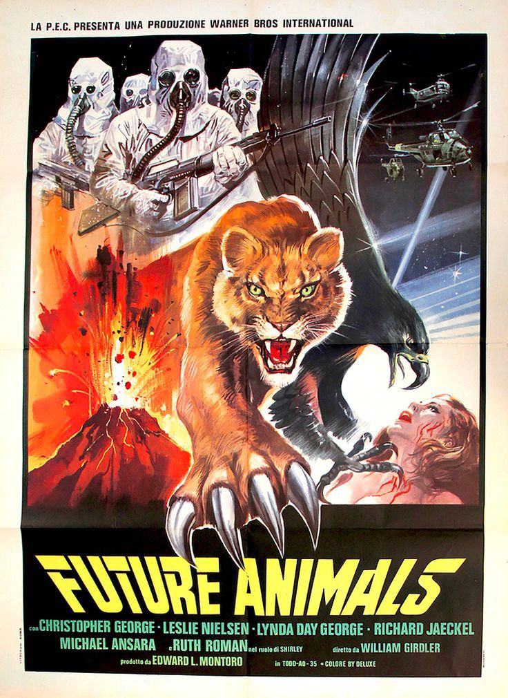 TheFilmFair's tweet photo. Spanish movie posrer for #DayOfTheAnimals (1977 - Dir. #WilliamGirdler) #ChrustopherGeorge #LeslieNeilsen #LyndaDayGeorge #RichardJaeckel https://t.co/KkKc6BZfEy