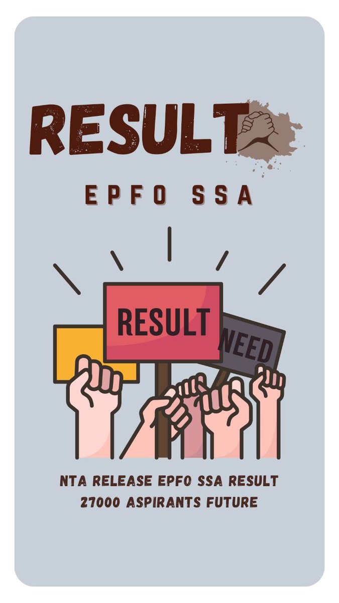 Pradeepoffic8's tweet photo. It's has been more than a month , still no result.
@socialepfo gave assurance the result is under process but to no avail.
Kindly declare final result
@NTA_Exams 
@NTA_Exams
#Epfo_Ssa_Final_Result_Do https://t.co/FE6KuSRrCY
