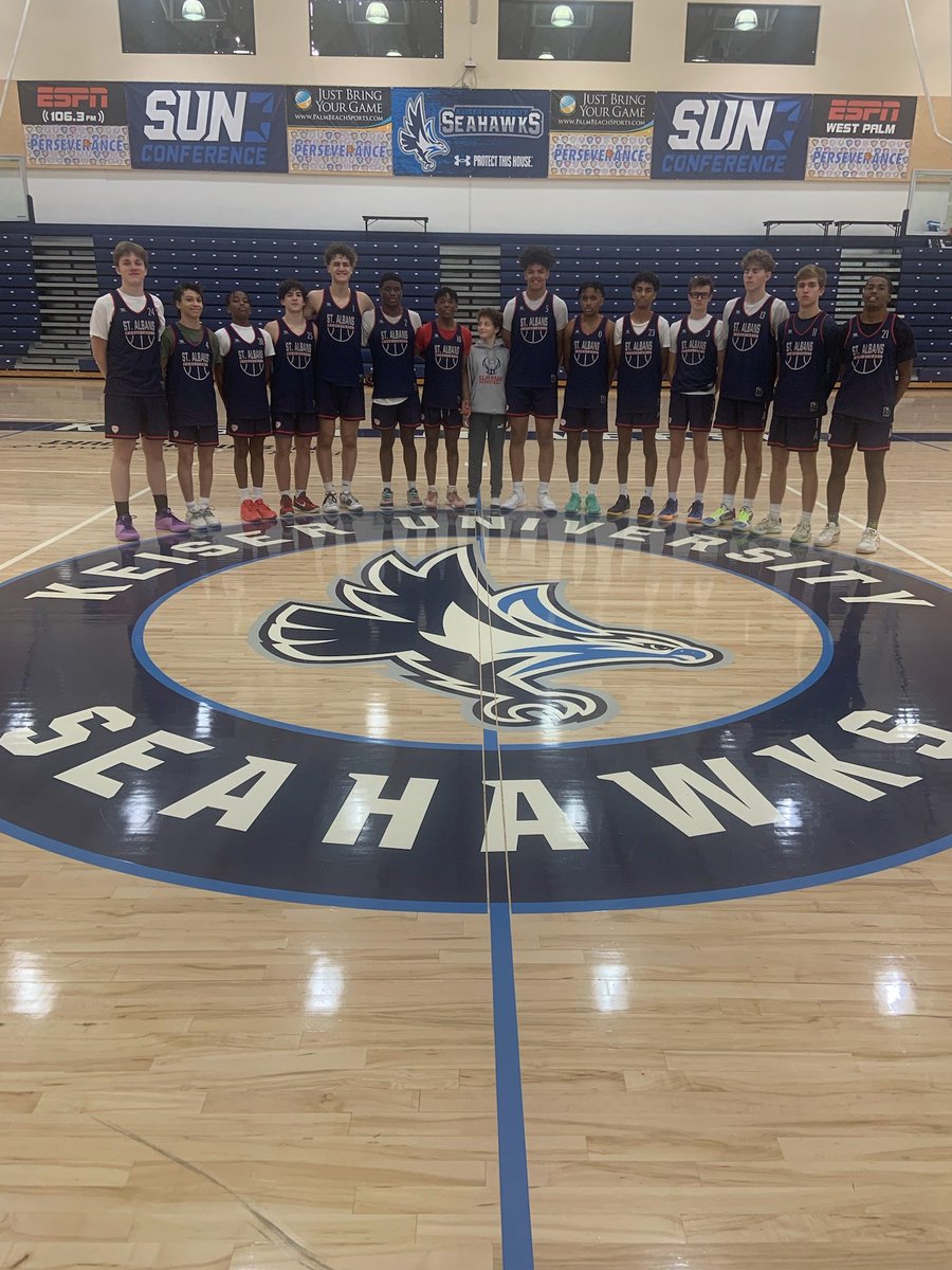 STA1Basketball's tweet image. A huge thanks to Keiser University (FL) for their great hospitality today for allowing us to prepare for our 1st round game on Wed, Dec. 27 in the Holiday Basketball Classic of the Palm Beaches.

#PBCHOOPS
#BeTheSTAndard

@sta_athletics_ @MarcusHelton @DCSAASports @CapitolHoops