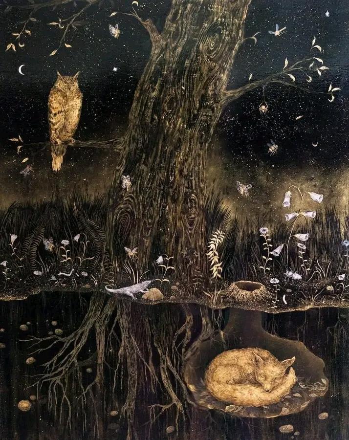 AngryRobin7's tweet photo. "Fox and Owl..."

Art by Tuesday Riddell https://t.co/tq51X61LHt