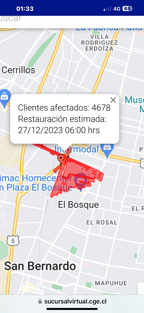 bellako_18's tweet photo. RESTAURACIÓN ESTIMADA!!!!
06:00 hrs,me están weando!!!
17:30 se cortó la luz 

Son las 01:39 am 
Y aún ninguna respuesta de la @CGE_Clientes  @CGE_Clientes  
@SERNAC https://t.co/2dLbWfyWM9