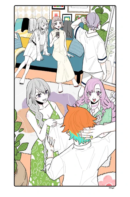 今年のお気に入り4枚🤔むずかしい🤔🤔沢山描けて、沢山褒めてもらえて嬉し楽しかったな🌼来年も沢山描きたいです〜✍️ 