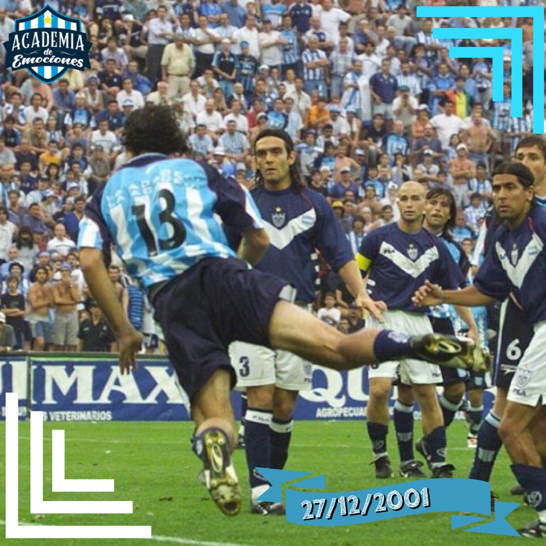 ⏳#Efemerides | El 27 de diciembre de 2001, Racing Club empataba 1-1 con Vélez, gol de Gabriel Loeschbor y se consagró campeón del Apertura.

✅ De ésta manera se rompía una racha de 35 años sin títulos… 

¡¡¡FELIZ PASO A PASO 22 PARA TODOS!!! 💙🤍💙