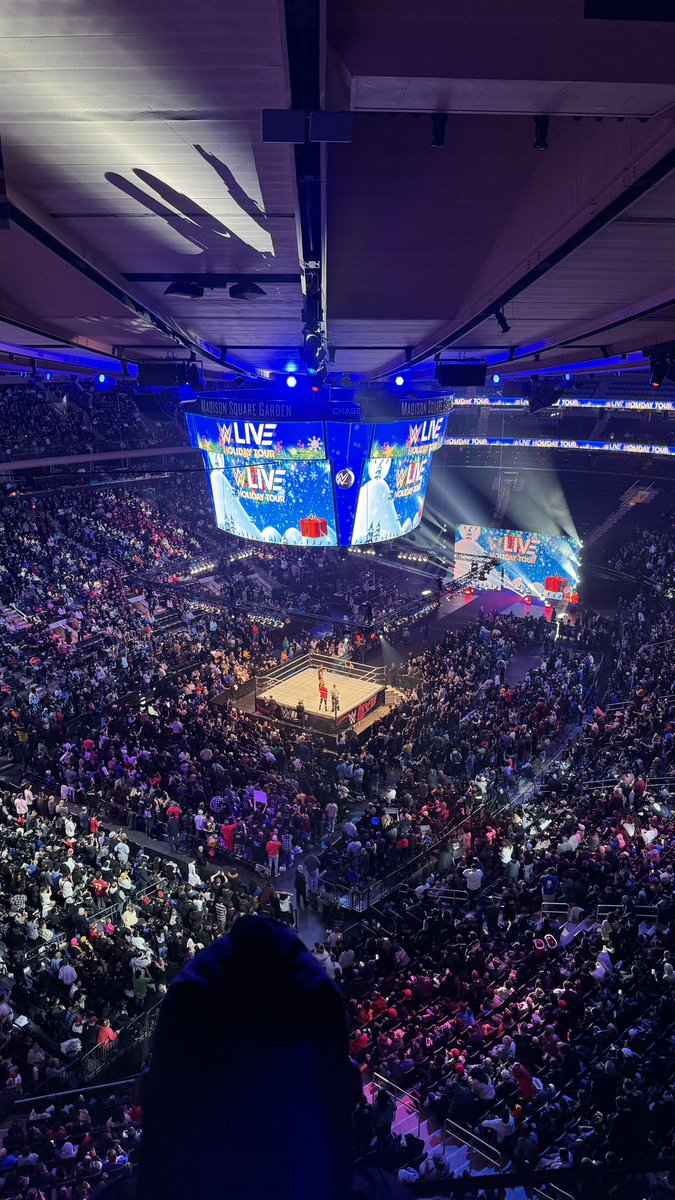 raystrazdas's tweet photo. Great night in NYC at the annual holiday WWE show! Still wild that CM Punk is back! 

#WWEMSG @CodyRhodes @CMPunk https://t.co/iO0dUWtHiY
