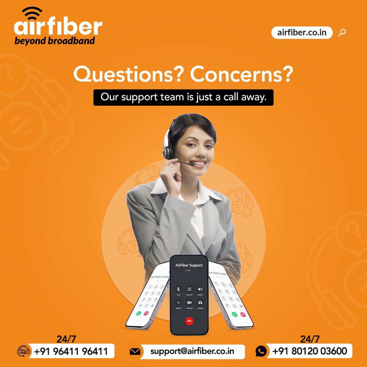 Our support team is just a call away.
Airfiber Broadband in Hosur !!
Plans Starting @499 Per Month

#Hosur | #InternetService | #FastInternetSpeed | #Airfiber | #SmartService | #1GBPSSpeed |  #SunNXT  | #questiontime |  #dataquestions | #Concerns | #DigitalWorld |