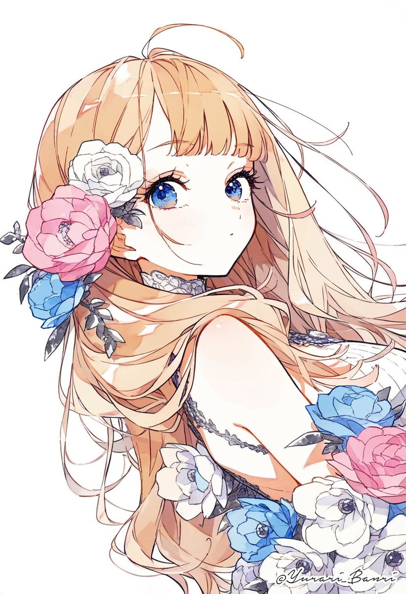 yurari_banri's tweet photo. 花よりも　ずっと私を見て欲しい
君には言えない　そんな我儘 https://t.co/R358lIlBfT