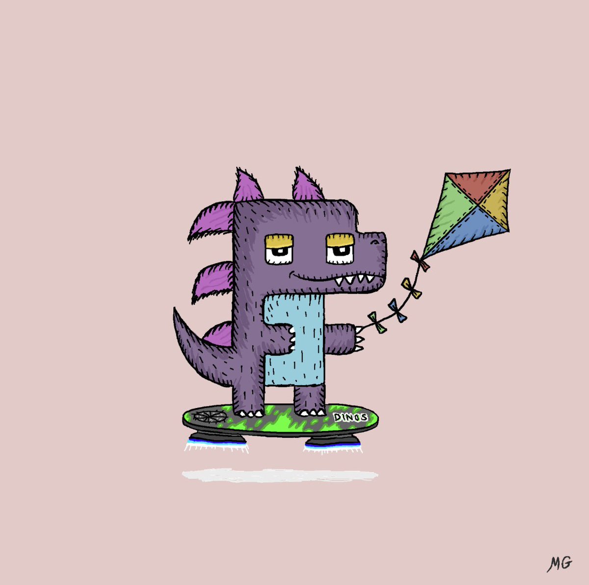 ERC_1014's tweet photo. NGL this lil Mfer hits hard! 🔥🔥🔥 #MiniDinos @MfersGif https://t.co/tp7X1w3BS2
