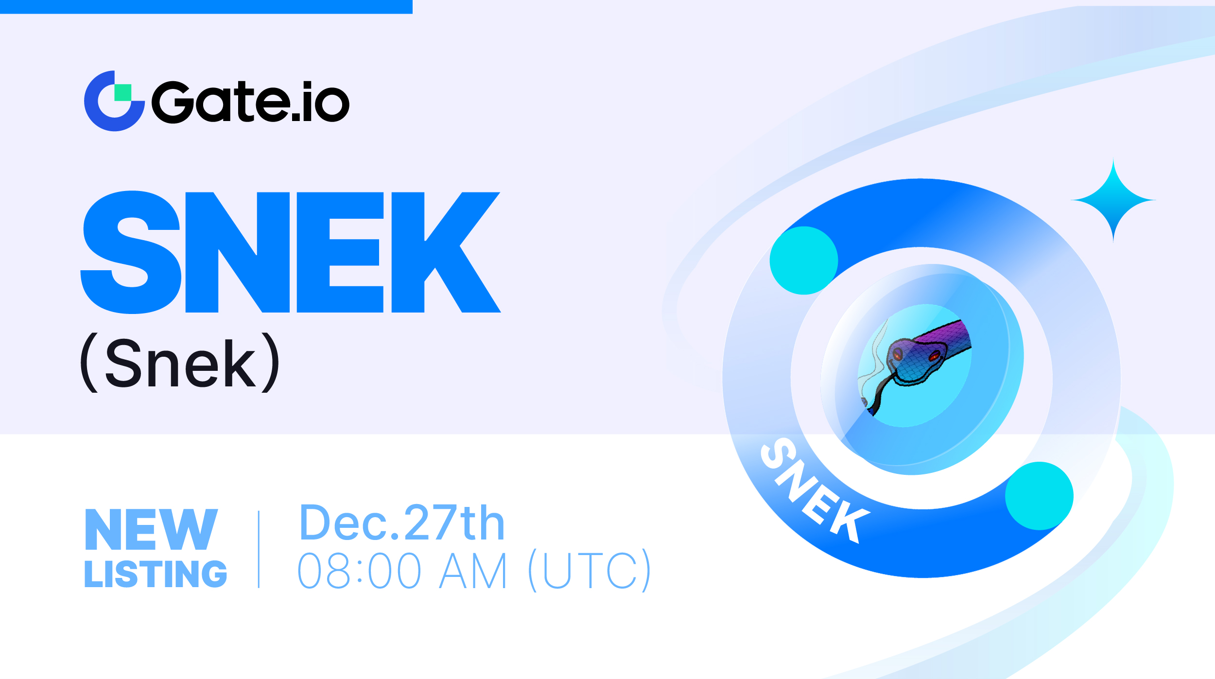 Gate.io New Listing: $SNEK @snekcoinada