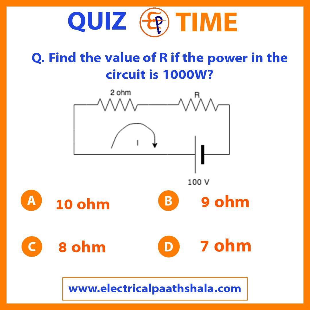 What will be the value of resistance R?
Like ❤️ Repost 🔁 Bookmark 🔖