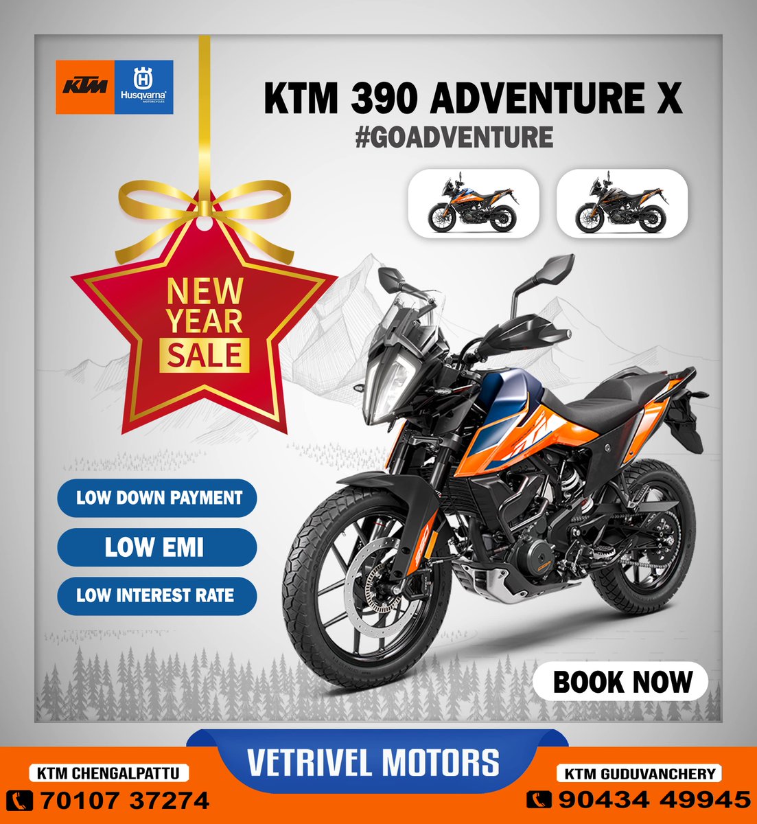 KtmChengalpattu's tweet photo. 𝗞𝗧𝗠 𝗖𝗵𝗲𝗻𝗴𝗮𝗹𝗽𝗮𝘁𝘁𝘂- 𝗩𝗲𝘁𝗿𝗶𝘃𝗲𝗹 𝗠𝗼𝘁𝗼𝗿𝘀 !! #KTM #KTMindia #KTMholics #superspot #ktmDuke #ktmAdventure #ktmRc #Duked #GoRc #GoAdventure #ReadyToRace #Ridingmemories #KTM390Adventure #GoAdventure #ktmindia #KTMRC #KTMRC390 #StreetRacing #Racetrack #MotoGP https://t.co/xG3scdBVev