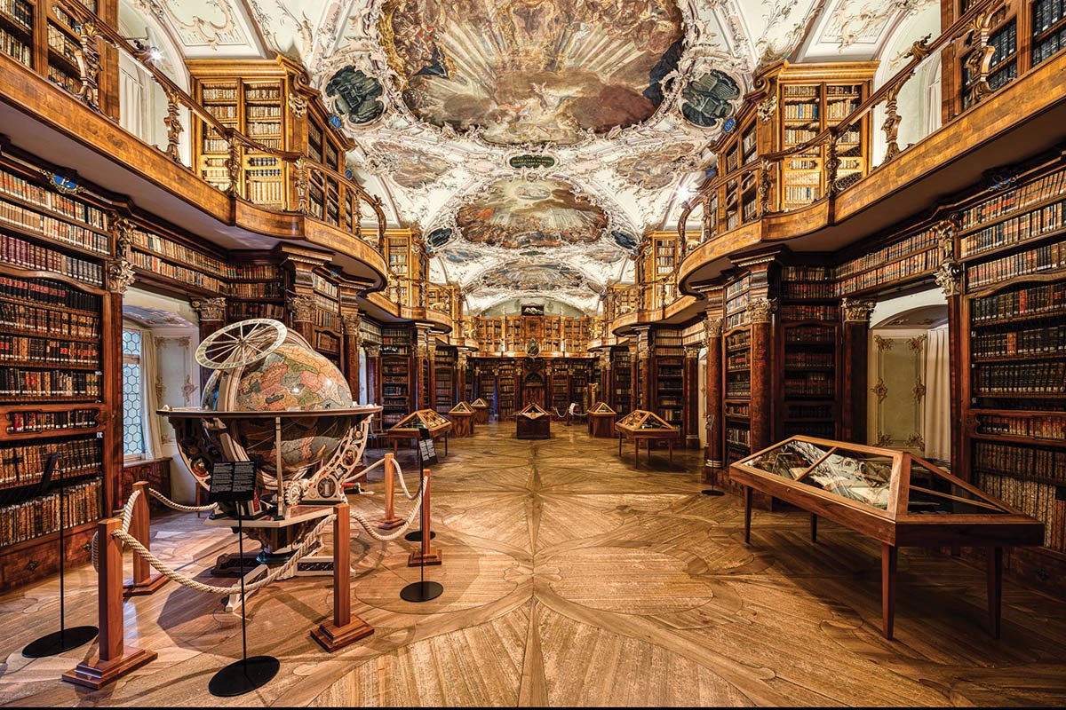 JeremyTate41's tweet photo. People visit the great libraries of the old world in order to get lost in the beauty of something bigger. To get drawn into wonder and mystery. People go to modern libraries (if anyone ever goes) to get stuff done. https://t.co/yjtftqjrLh