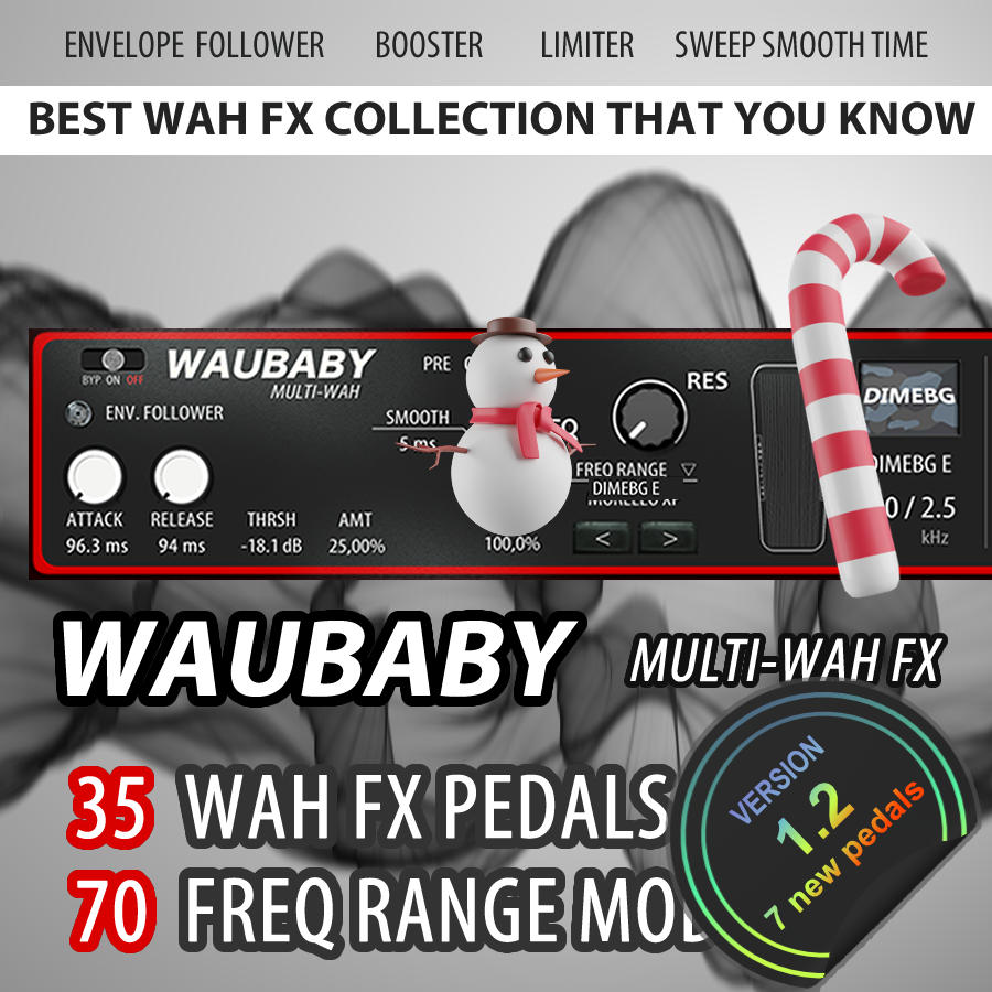 Turn2on's tweet photo. Enter right now to Giveaway #5 / 27 December:
Win "WAUBABY" Wah-Wah FX Collection
https://t.co/g4vqgb7gWT
#reason #turn2on #giveaway #win #prize #xmas #christams #newyear #sale #gift #rackextension #reasonrack #reasonrackplugin #waubaby #crybaby #wahwah #autowah #fx https://t.co/e6H3EWbsZ7