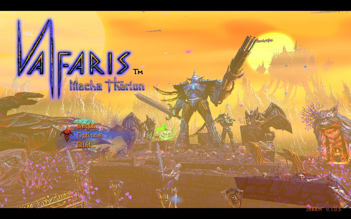 patrickklepek's tweet photo. Apologies for being a doubter.  Valfaris was one of my favorite games from a few years back, and little about what I’d seen from its sequel interested me. But Valfaris: Mecha Therion absolutely fucking rips. https://t.co/XUj23iMz9v