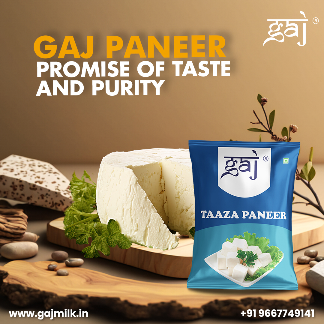 Savor the exquisite blend of flavors in Gaj Taaza Paneer, a true testament to its promise of taste and purity! 🤤💯
.
.
.
.
.
#Gaj #GajMilk #GajDairy #GajPaneer #FoodieDelight #TaazaPaneer #DairyLove #FarmLife #DelhiNCR #Haryana #Paneer #PaneerLove #Foodie #Food #delicious