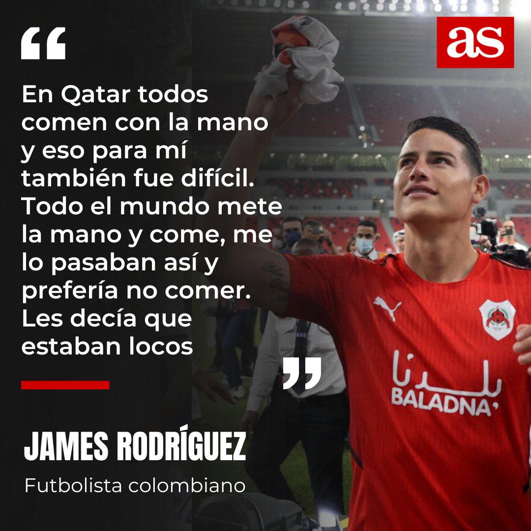 😱 James Rodríguez confiesa los motivos por los que no pudo adaptarse en Qatar