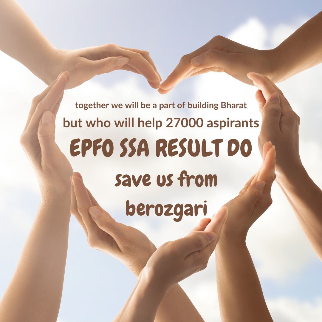 Pradeepoffic8's tweet photo. #Release_NTA_EPFO_SSA_Result @NTA_Exams @PMOIndia @abhassaini_b @DoPTGoI @EduMinOfIndia @GaganPratapMath @LabourMinistry @narendramodi @DrJitendraSingh @RbeJain 
It's high time @NTA_Exams should publish the result of EPFO SSA asap. Kindly hear the voices of youths of our country. https://t.co/WYdEJJ10eR