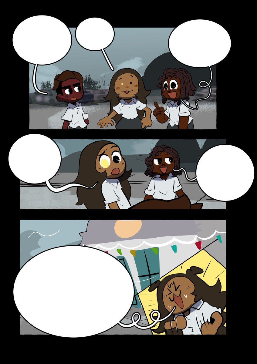 Updated pages + cover for my tba comic "Lunchbox Arcade!" Three friends who go through boss battles, magical transformations and animatronic thralls, all for the sake of a birthday party!
🥳🪩🐶 