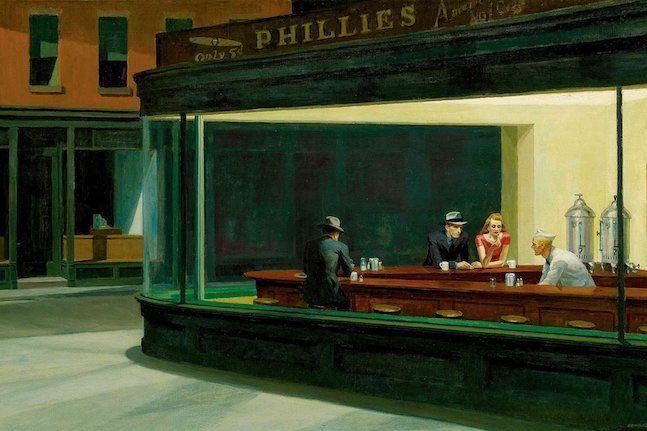 heathcliffdt's tweet photo. no painter has translated the melancholy of a 40-year-old man navigating his tired life as much as edward hopper does. he is depression and beauty, the witching hour of two in the morning, he is nat king cole on an old scratchy record, the kindred spirit in strangers. https://t.co/1yD5D2yyKt