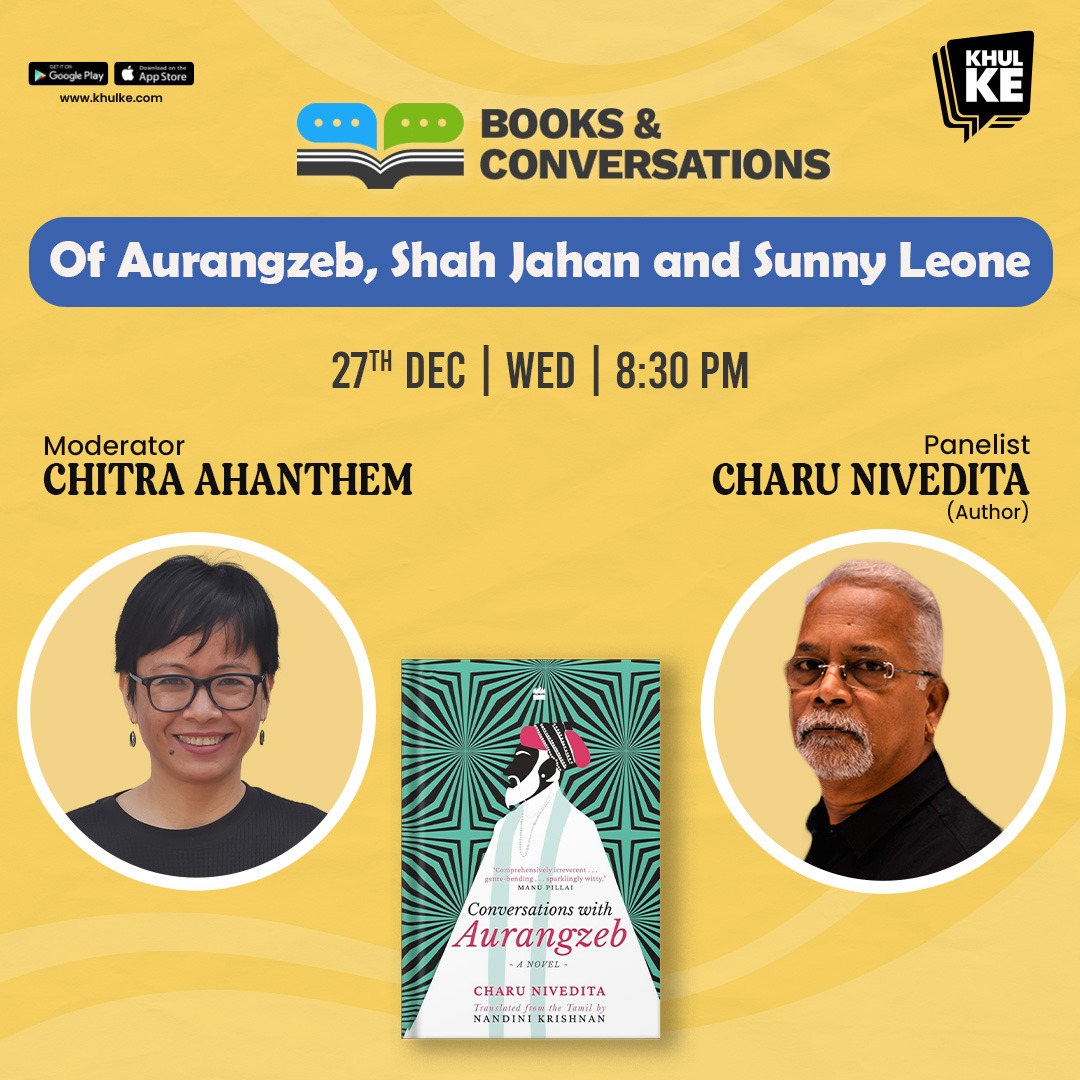 #BooksAndConversations tonight at 8.30 pm on @kkroundtables with Charu Nivedita on all things serious, absurd and his latest book Conversations with Aurangzeb', translated from the Tamil by Nandini Krishnan @HarperCollinsIN khulke.com/roundtable?id=…