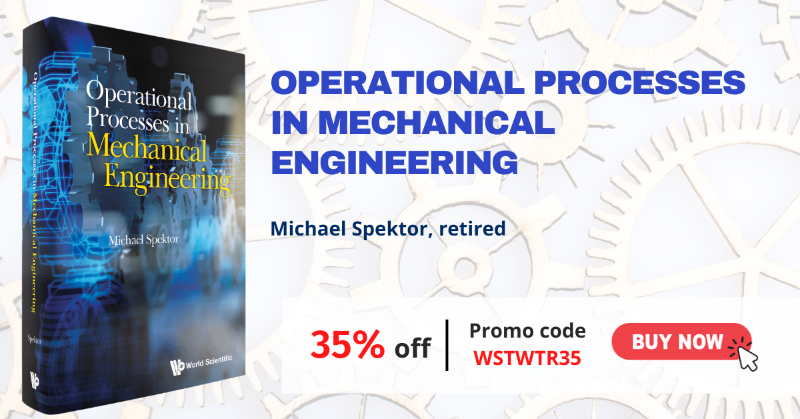 worldscientific's tweet photo. This is the first #mechanicalengineering textbook that deals with the #operationalprocesses of systems. This textbook presents the solutions for the entire spectrum of linear differential equations of motion.
Quote WSTWTR35 to enjoy 35% off this title today!