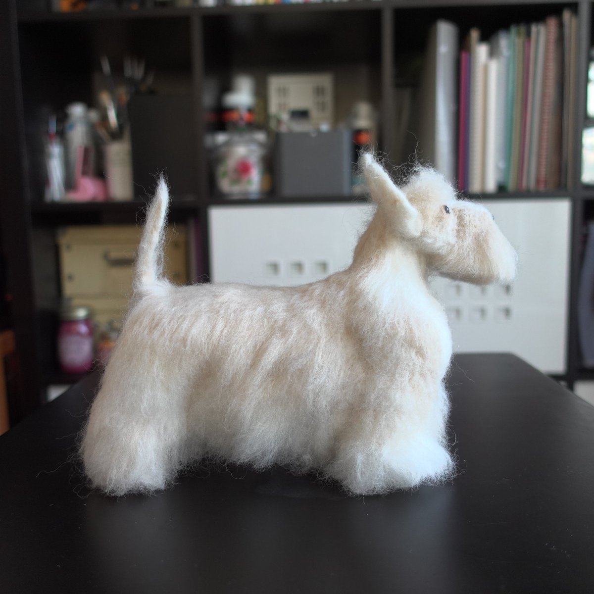 forestinheaven's tweet photo. 羊毛フェルト
スコティッシュテリア(Wheaten/小麦色)
W:75mm
D:198mm
H:166mm
#felt #フェルト #WoolFelt #FeltWool #PreFelt #NeedleWork #羊毛フェルト #FeltAnimals #FeltDogs #スコティッシュテリア #ScottishTerrier https://t.co/3mHA6nW4nW