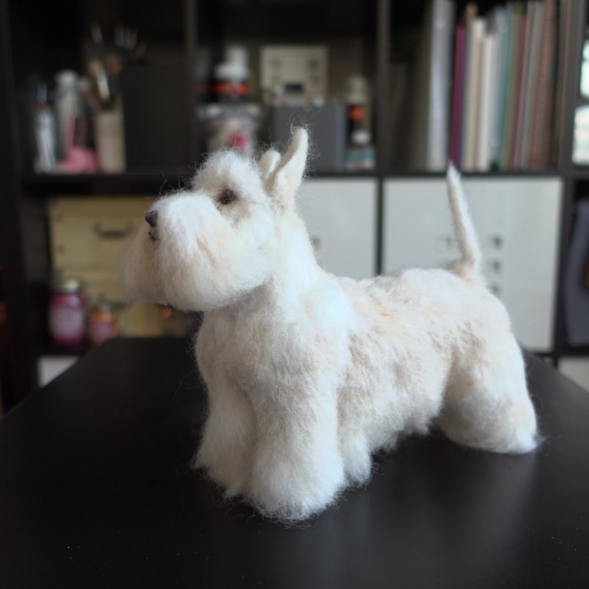 forestinheaven's tweet photo. 羊毛フェルト
スコティッシュテリア(Wheaten/小麦色)
W:75mm
D:198mm
H:166mm
#felt #フェルト #WoolFelt #FeltWool #PreFelt #NeedleWork #羊毛フェルト #FeltAnimals #FeltDogs #スコティッシュテリア #ScottishTerrier https://t.co/3mHA6nW4nW