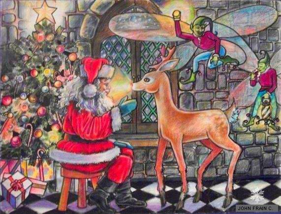 SirHighness514's tweet photo. @NuckChorris16 The Chameleon always looks great even when there's lots of trees. Happy New Year. 2024 will kick ass! Here's a Christmas card that i drew a few years ago. https://t.co/x3n8n81g63
