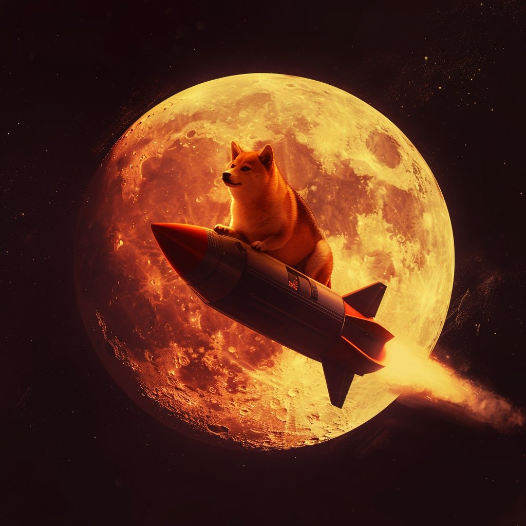 itsALLrisky's tweet photo. Dogecoin to the moon! https://t.co/bOZmtBSTjX