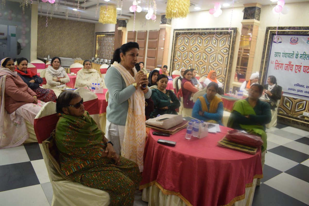 A workshop was organized with 45 women representatives of different Khap Panchayats on gender biased sex selection. The workshop was organized by Girls Count in collaboration with R P Education Society and with support from UNFPA on 23rd December in Rohtak, Haryana.