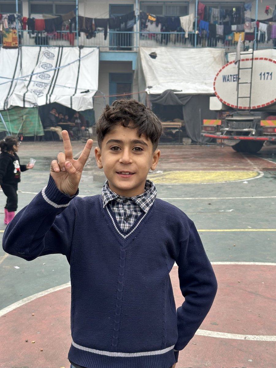 This is the UN school that was bombed today

and these are some of the children that I met in the school

I hope none of them were hurt | Gaza