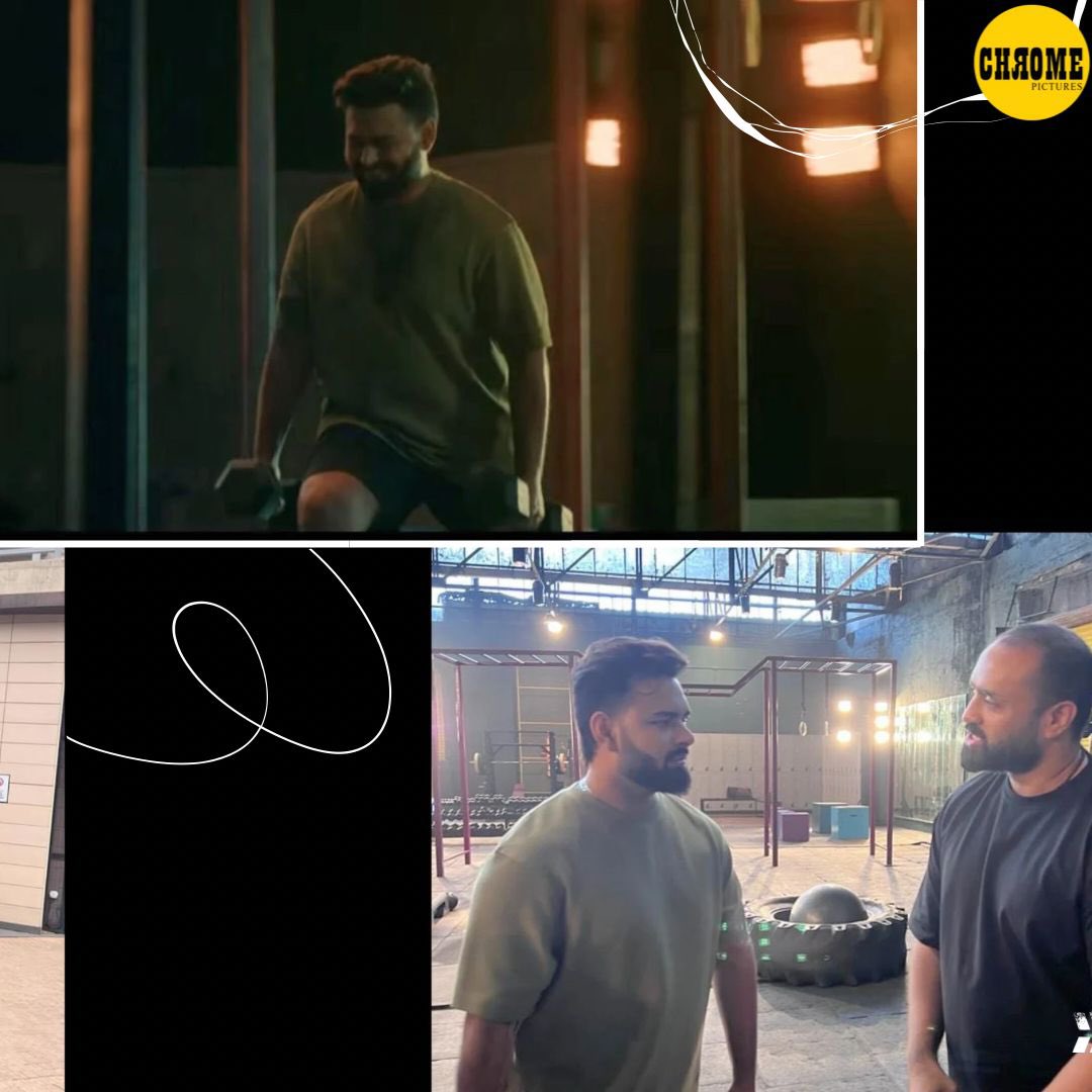 ChromePictures's tweet photo. #BehindTheScenes Take a peek at the snippets from the sets of our “Ab Phir Se Jeetna Hai” TVC for #Iodex with @RishabhPant17 ! 🎬✨ Director #Rai
.
.
#CHROMEPICTURES #Iodex #Rai #RishabhPant #ProductionHouse #Producer #Director #FilmMaking #Advertising #UltraGel+ #AllDayRelief https://t.co/g6Ymh1M6HW