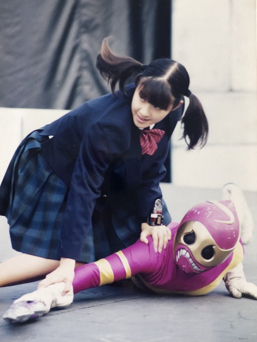 楽しそうに、やっている #電磁戦隊メガレンジャー #今村みく #後楽園